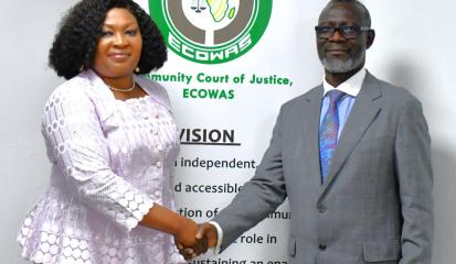 ECOWAS Court President Strengthens Collaboration With  New Speaker  Of Parliament