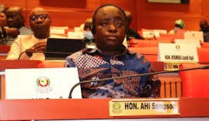 Hon Sampson Ahi a member of Ghana's delegation