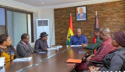 John Mahama meeting elders forum of West Africa 